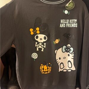 Hello Kitty Black Halloween Glow-in-the-dark Sweater